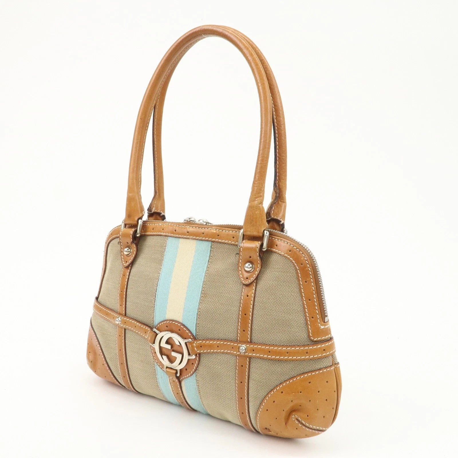 GUCCI Hand Bag - Beige, Canvas