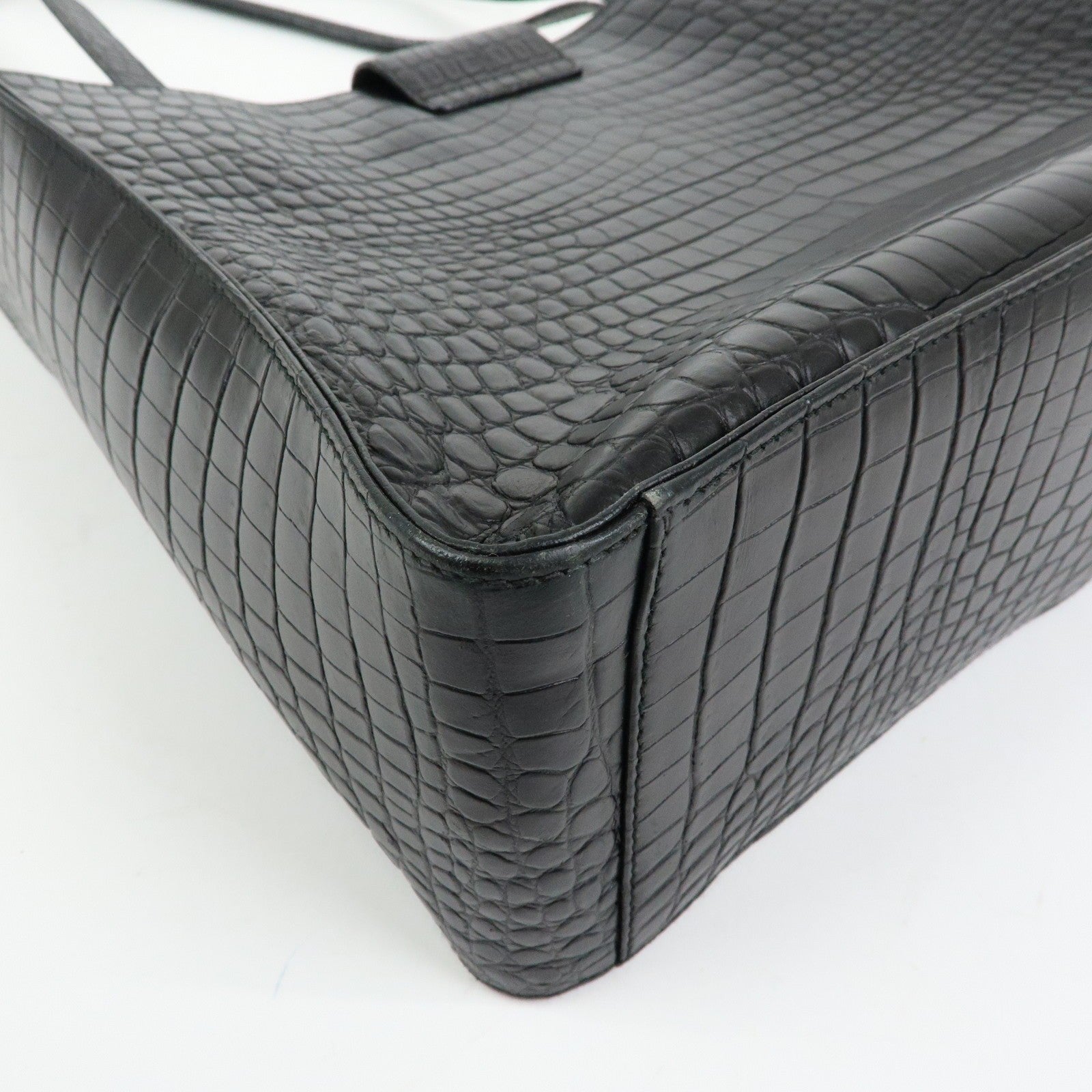 Ferragamo Vara Tote Bag - Black, Embossed Leather