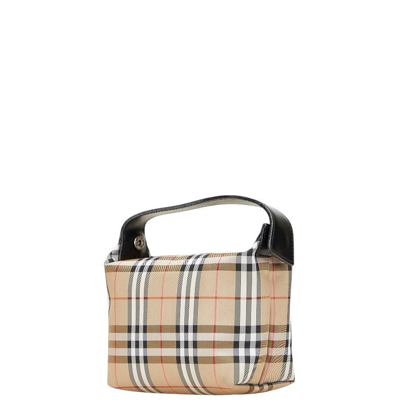 Burberry Nova Check Pouch - Beige Black, Canvas
