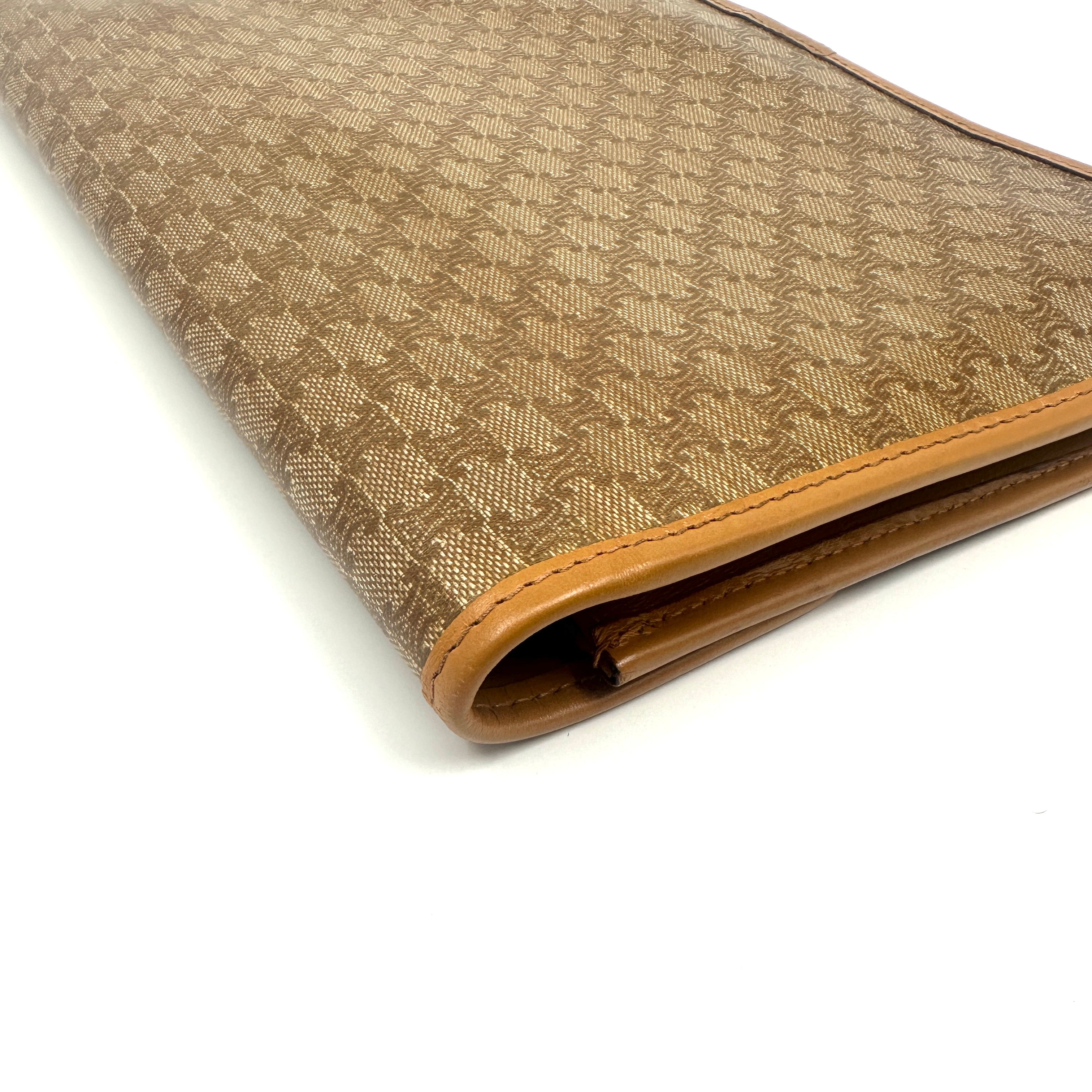 Celine Clutch Hand Bag Pouch Brown