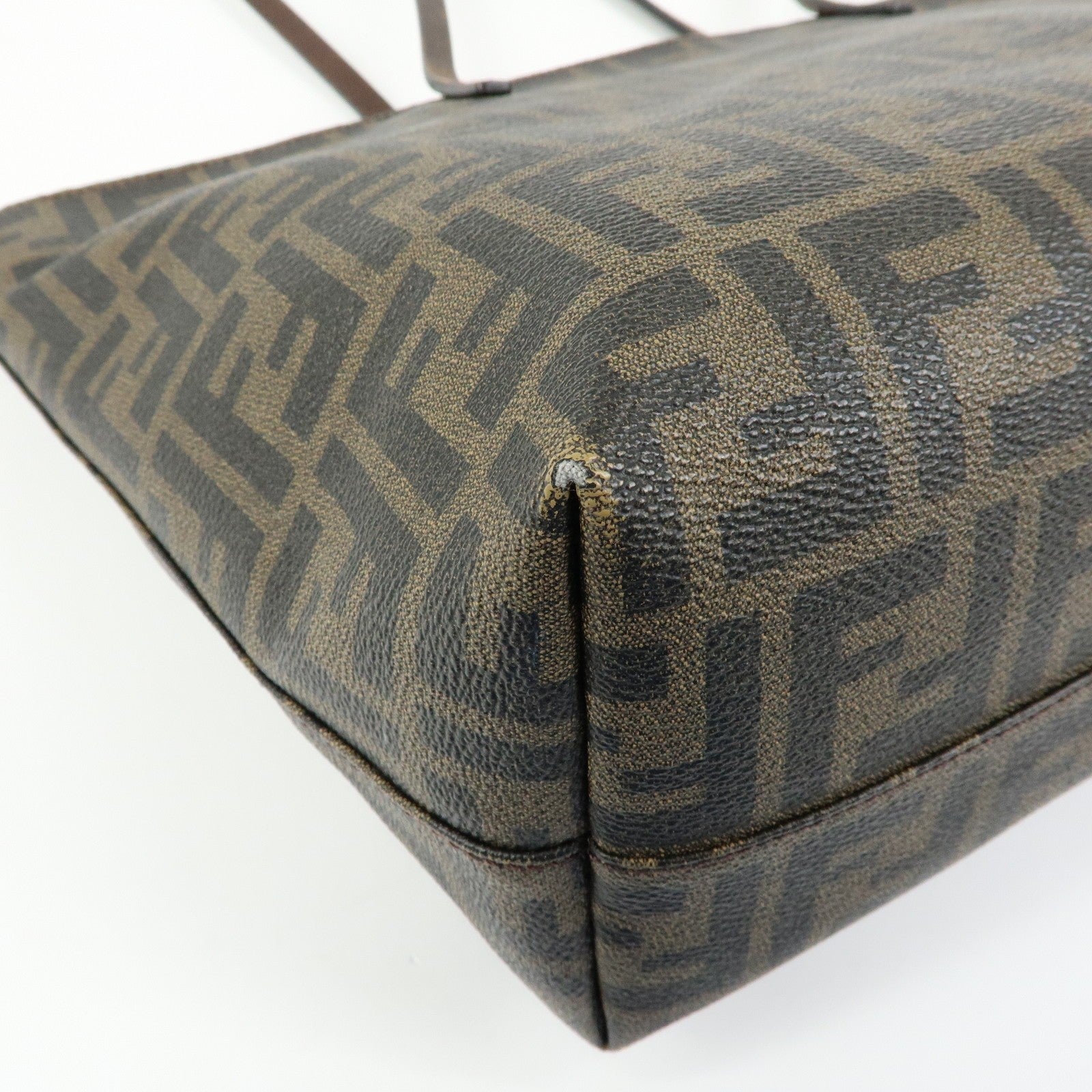 Fendi Tote Bag - Brown, Black, PVC 
