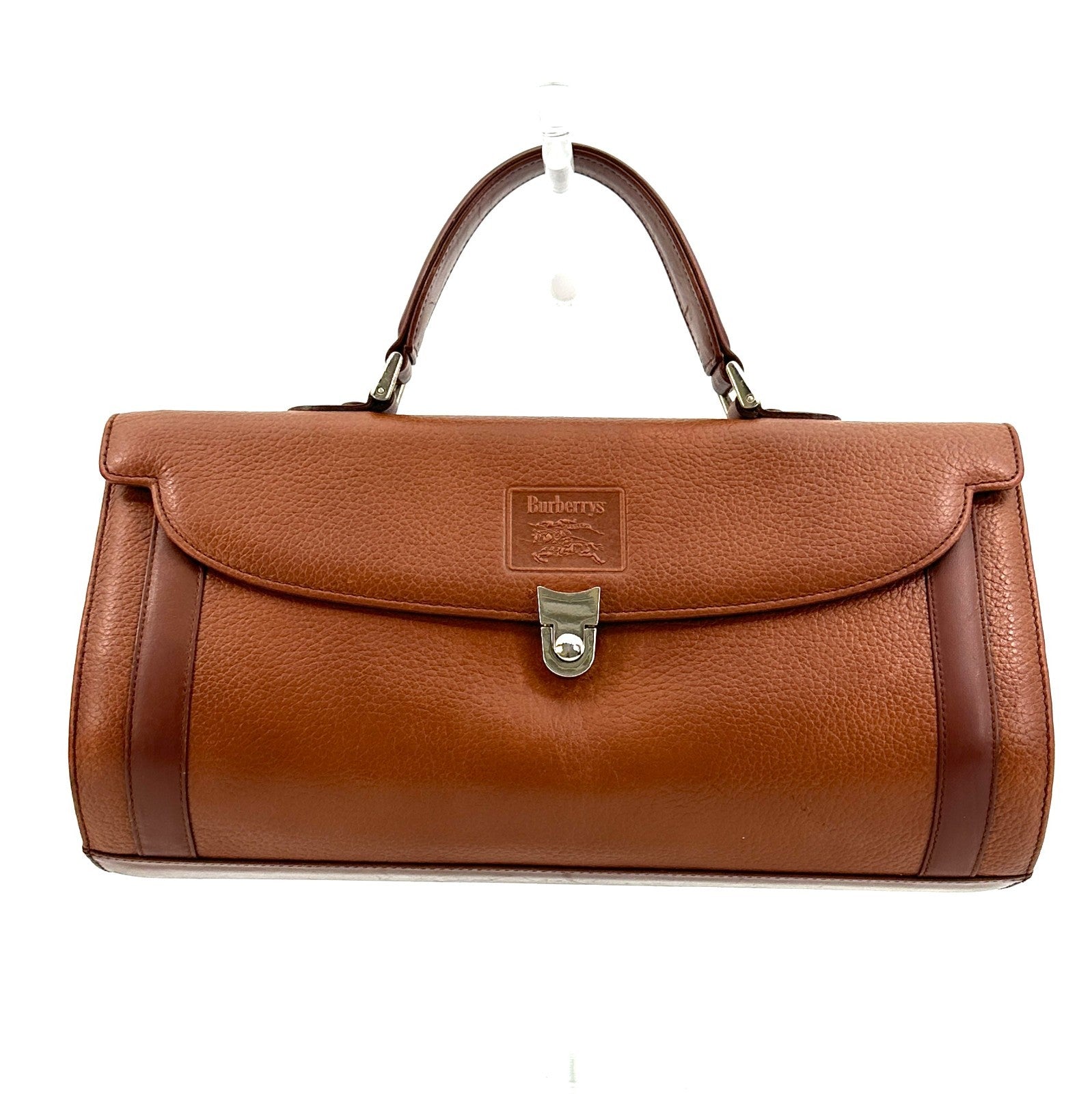 Burberry Vintage Hand Tote Bag - Brown, Leather