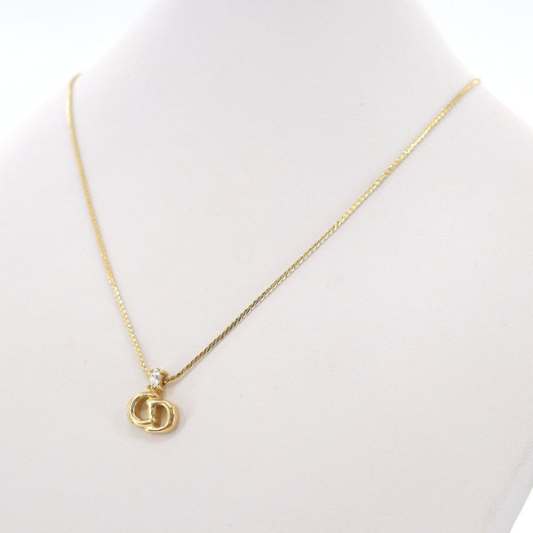 Christian Dior CD Logo Necklace - Gold, Gold Plated
