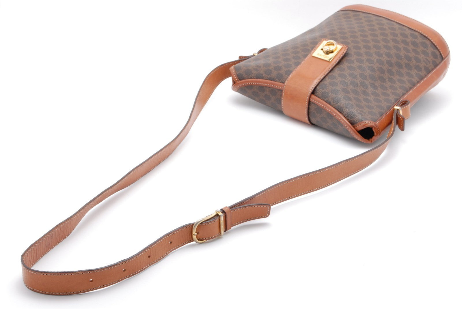 Celine Macadam Shoulder Bag - Brown, PVC Leather