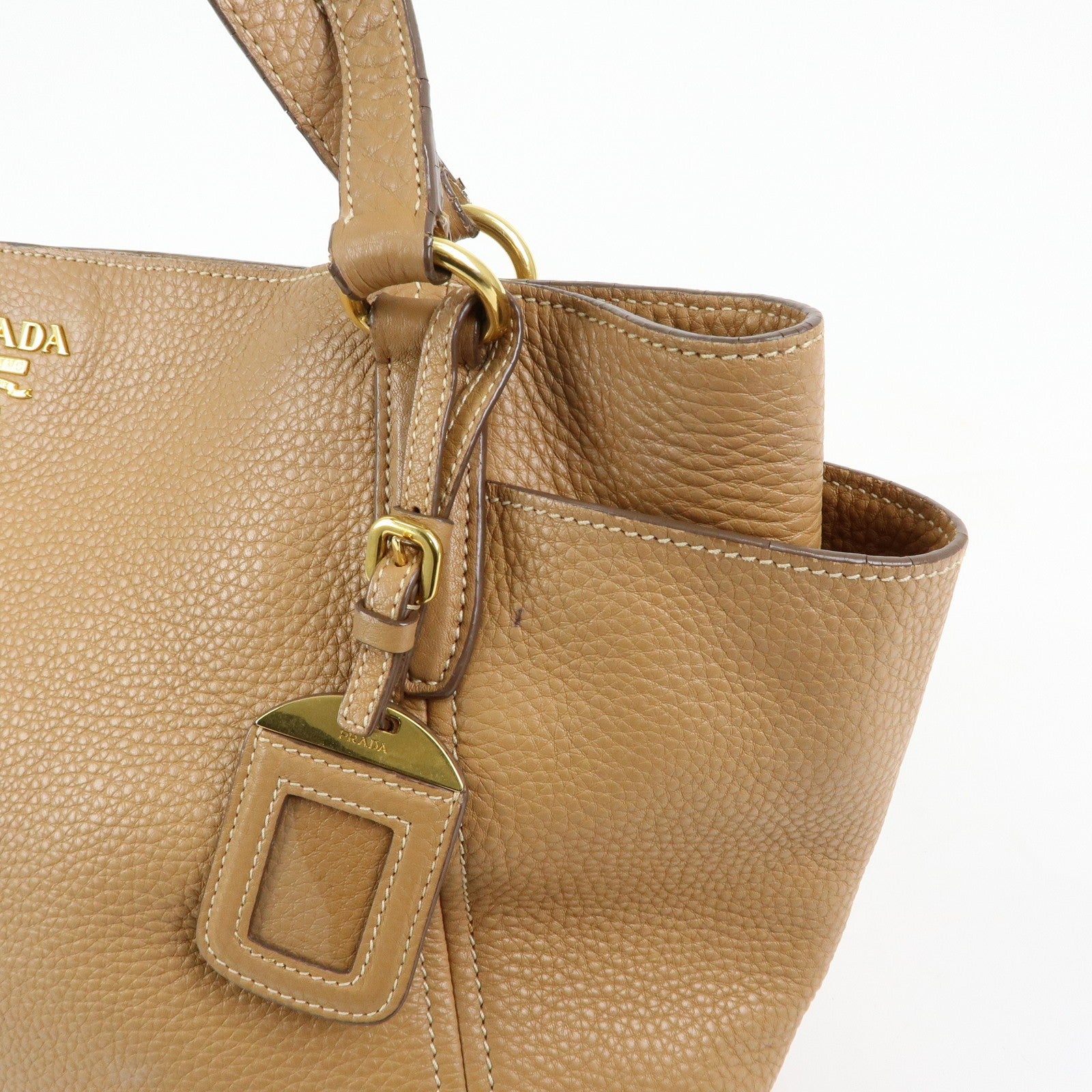 Prada Vitello Daino Tote Bag - Brown, Leather