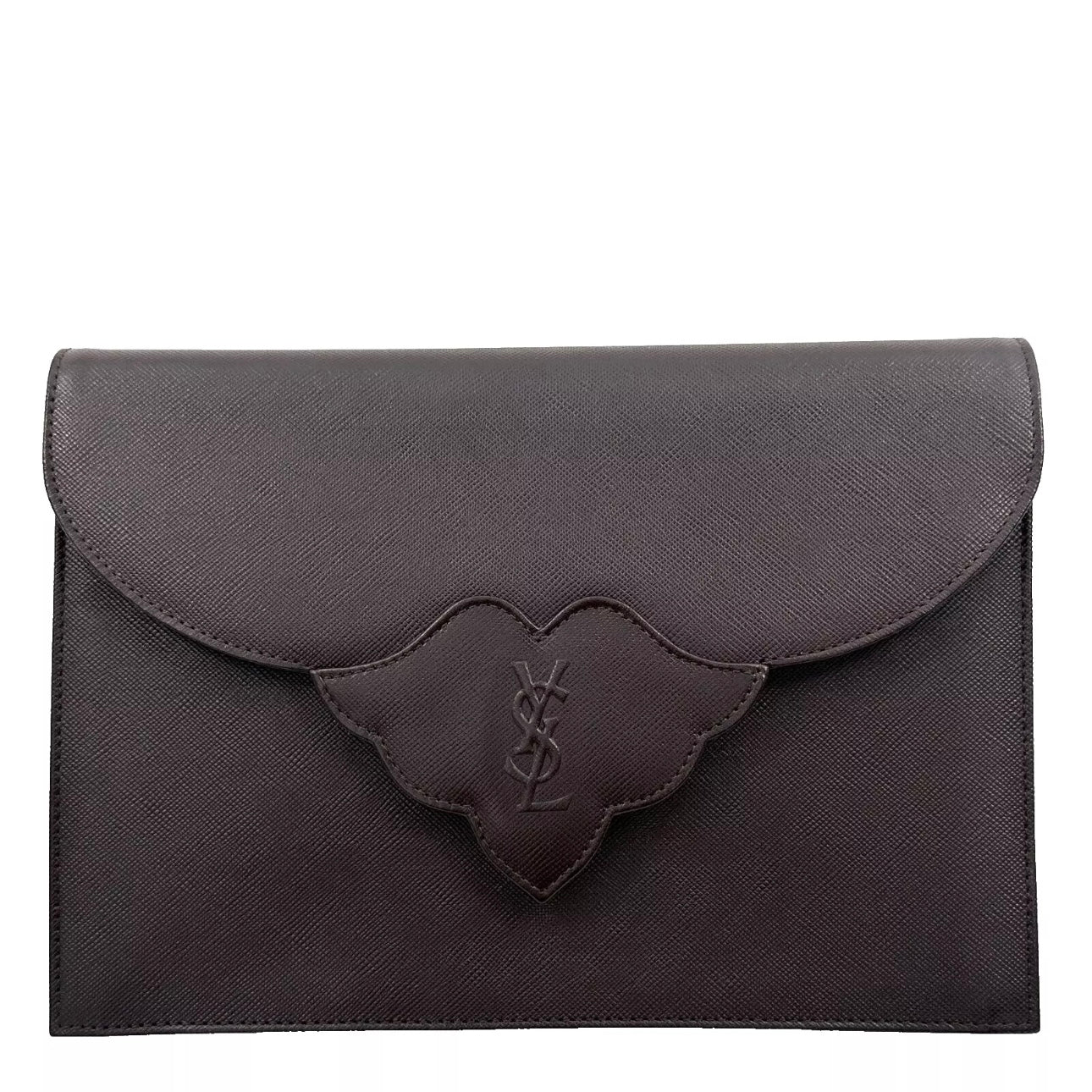 Saint Laurent YVES SAINT LAURENT Clutch Brown, Leather