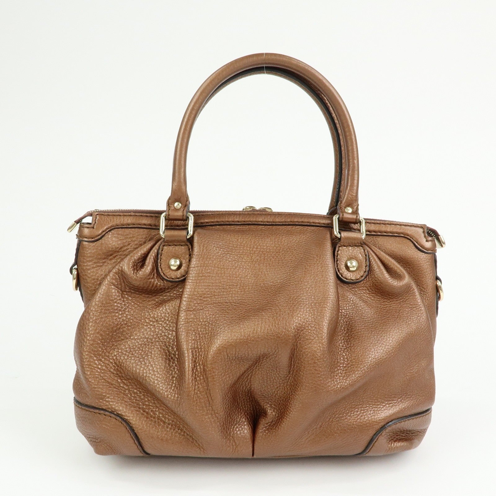 GUCCI Sukey Interlocking G Leather 2Way Bag Shoulder Bag