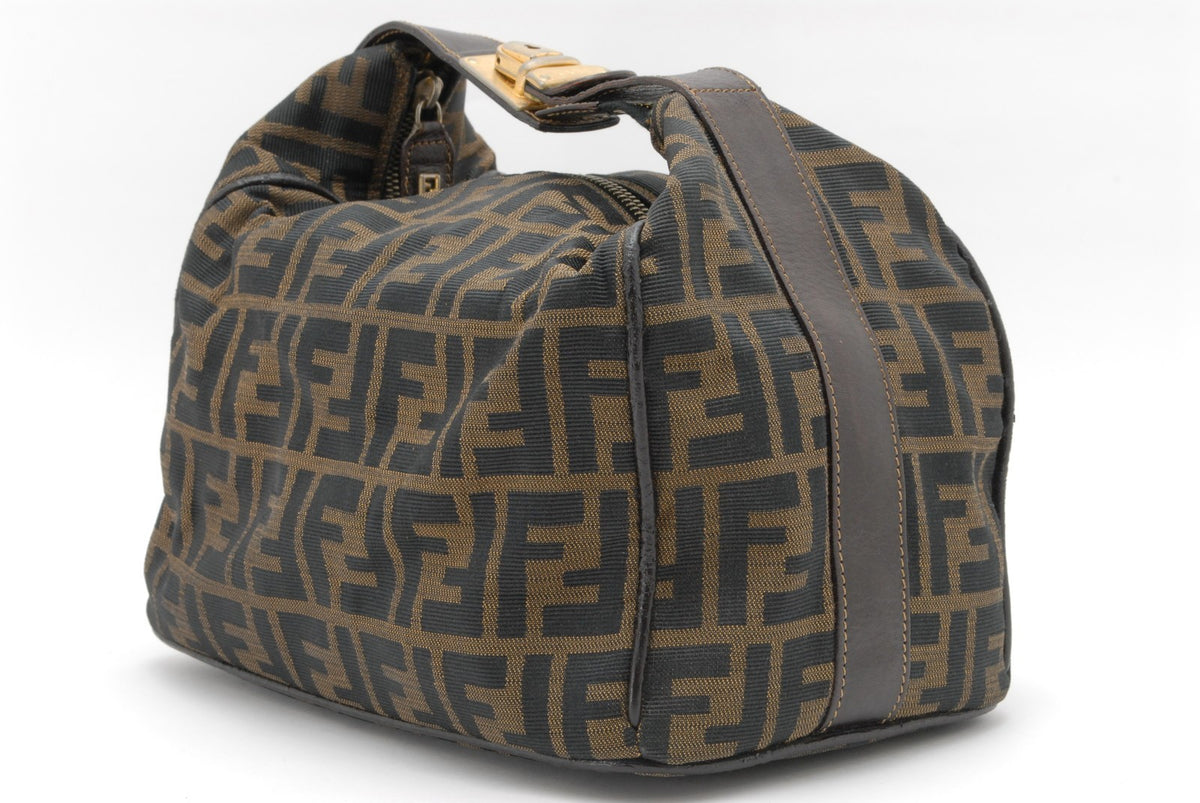Fendi Zucca Large Vanity Bag - Brown, Canvas