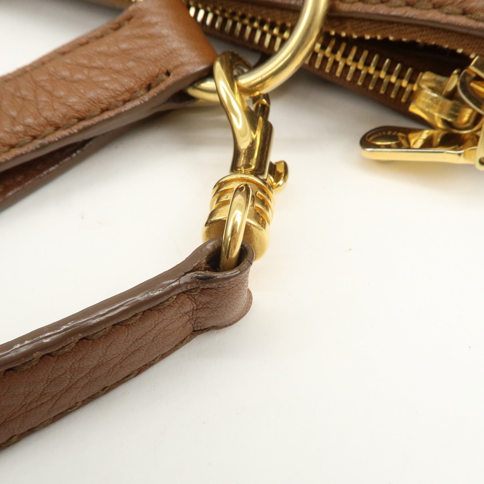 Miu Miu Hand Bag - Brown, Leather