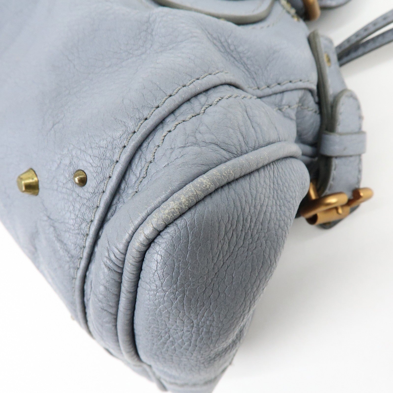 Chloe Paddington Hand Bag - Gray, Leather