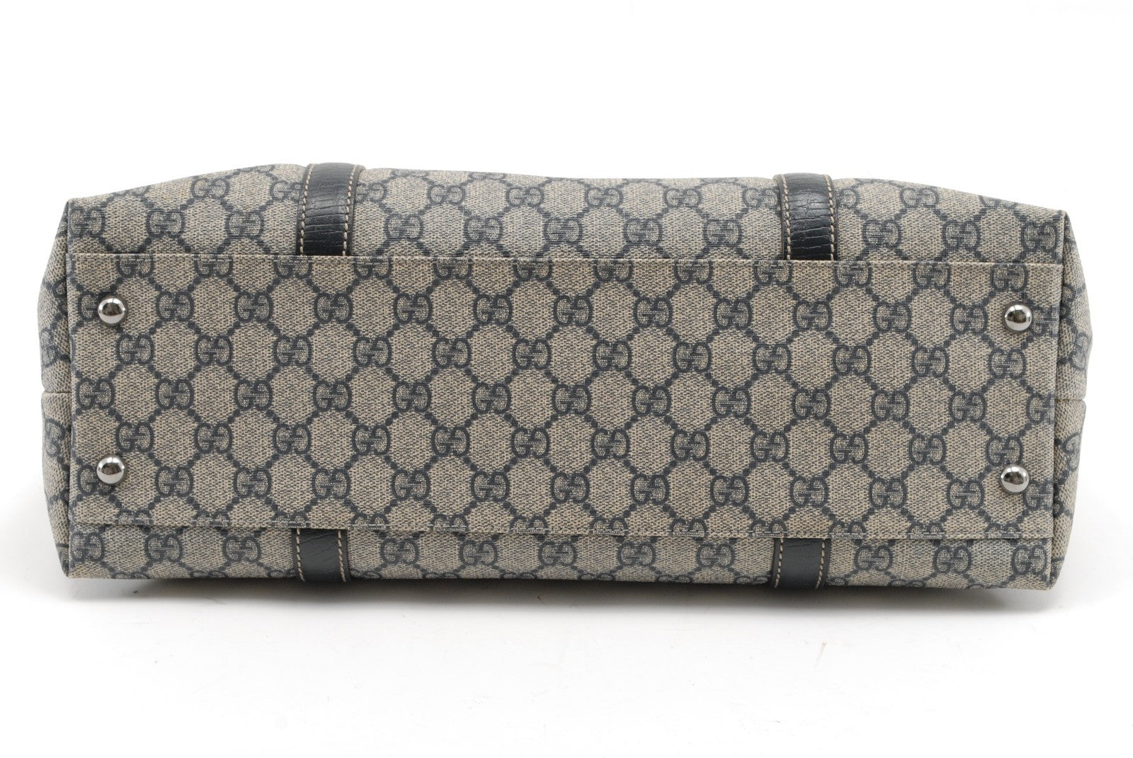Gucci GG Supreme Tote Bag - Navy, PVC Leather