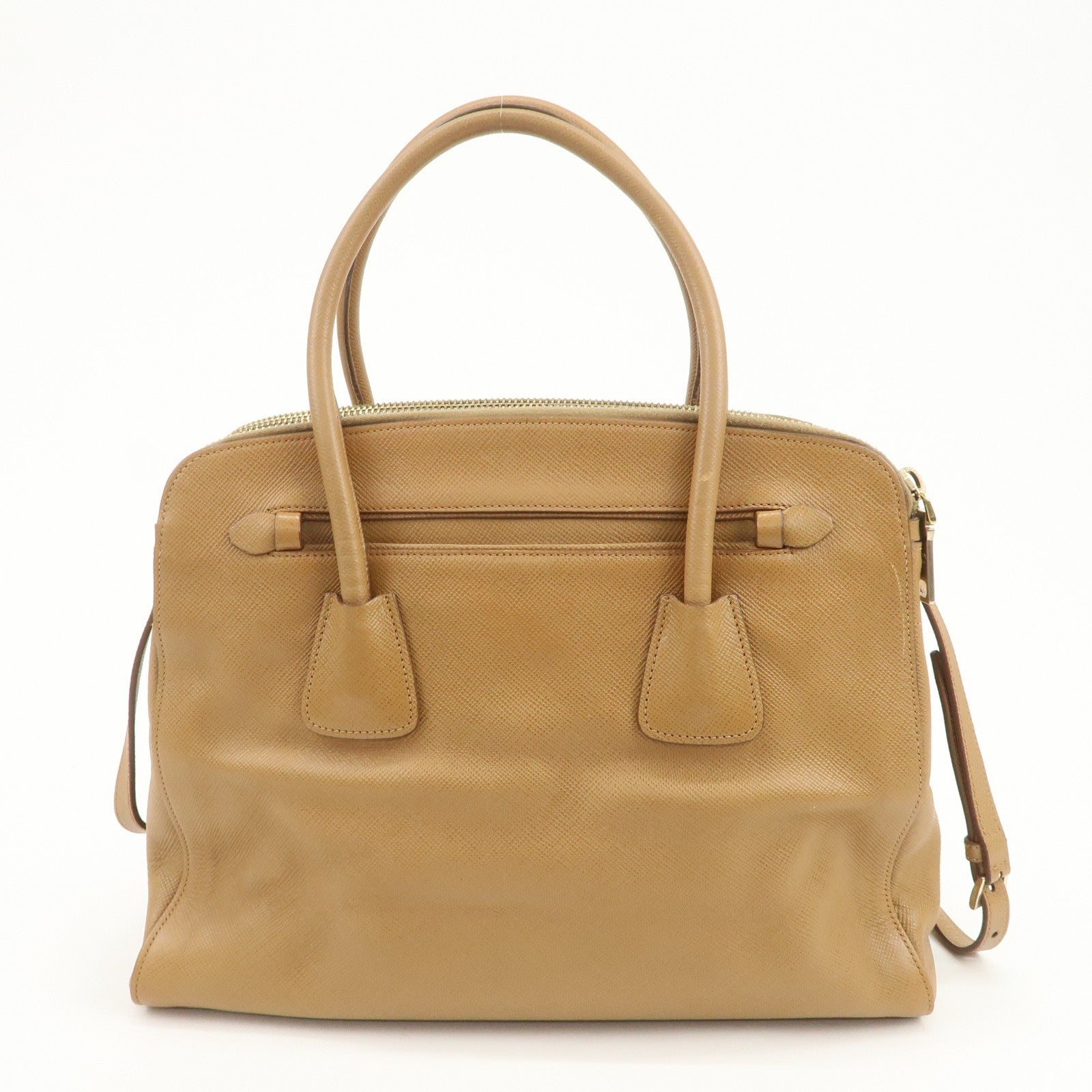 Prada Hand Bag - Light Brown, Leather