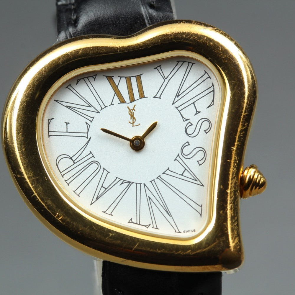 Yves Saint Laurent Heart 05F Watch - White, Leather