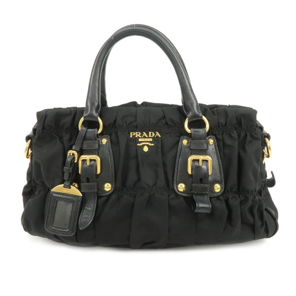 Prada Hand& Shoulder Bag - Black, Nylon Leather