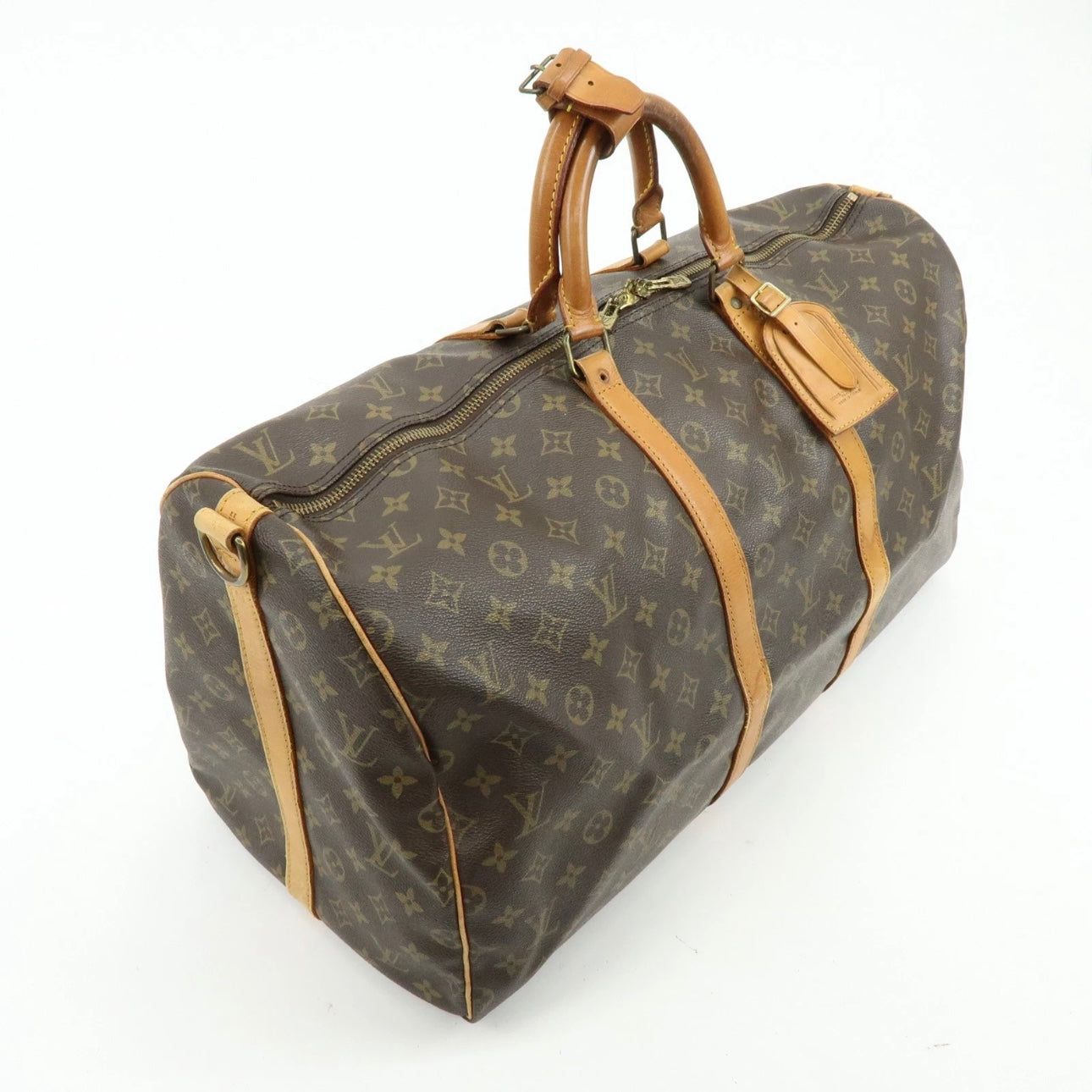 Louis Vuitton Monogram Keep All Bandouliere 55 Boston Bag