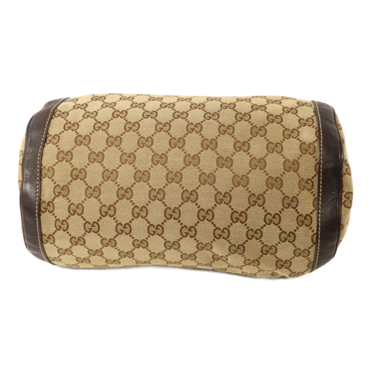 Gucci GG GHW Trophy Boston Handbag - Brown/Beige, GG Canvas