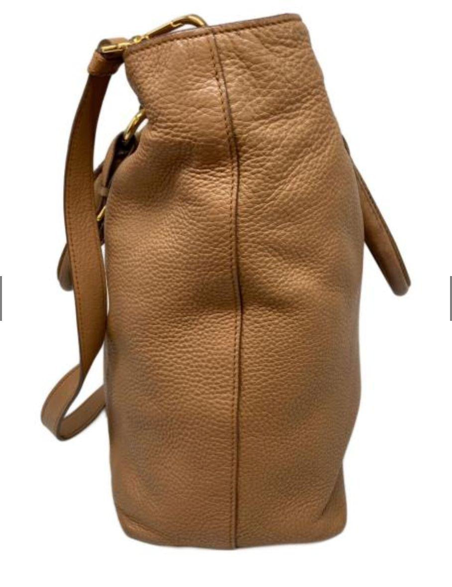 Prada leather tote crossbody bag