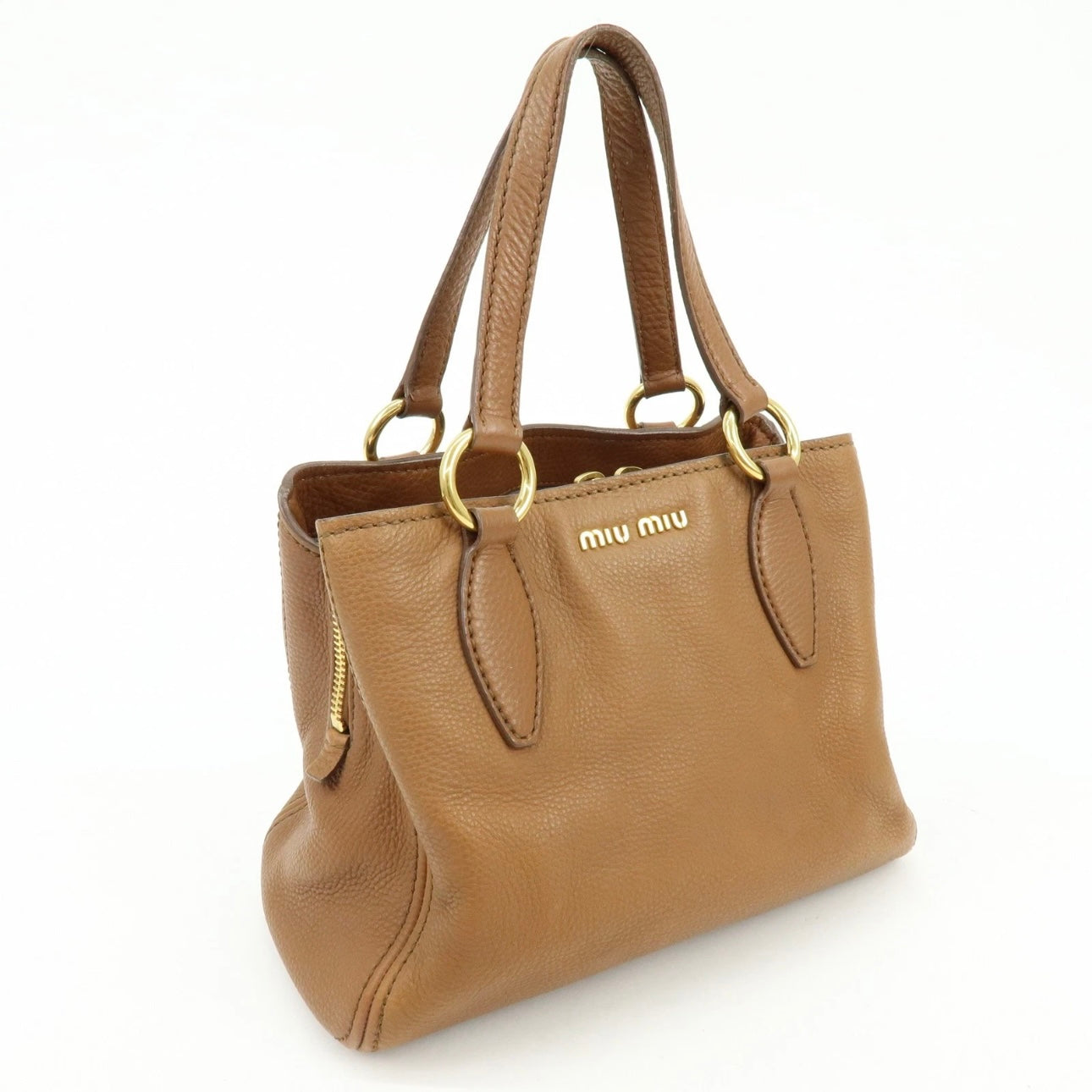 MIU MIU Leather Vitello Caribu Bag
