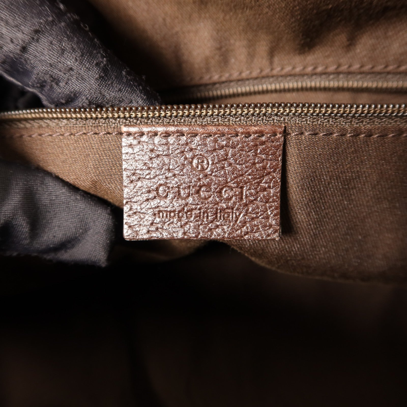 Gucci GG GHW Abbey Pocket Handbag - Brown, GG canvas