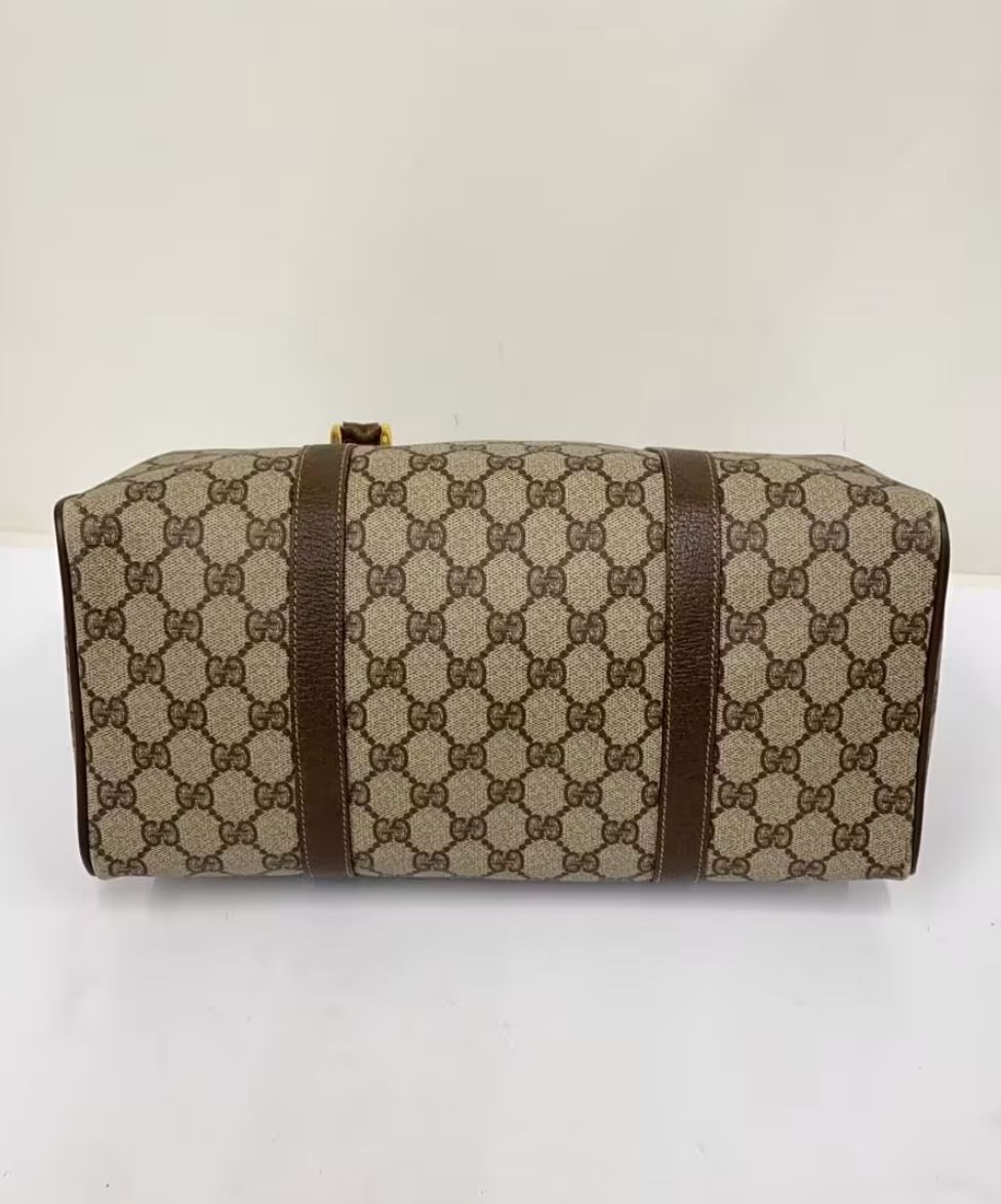 Gucci GG Supreme Handbag - Brown, PVC Leather