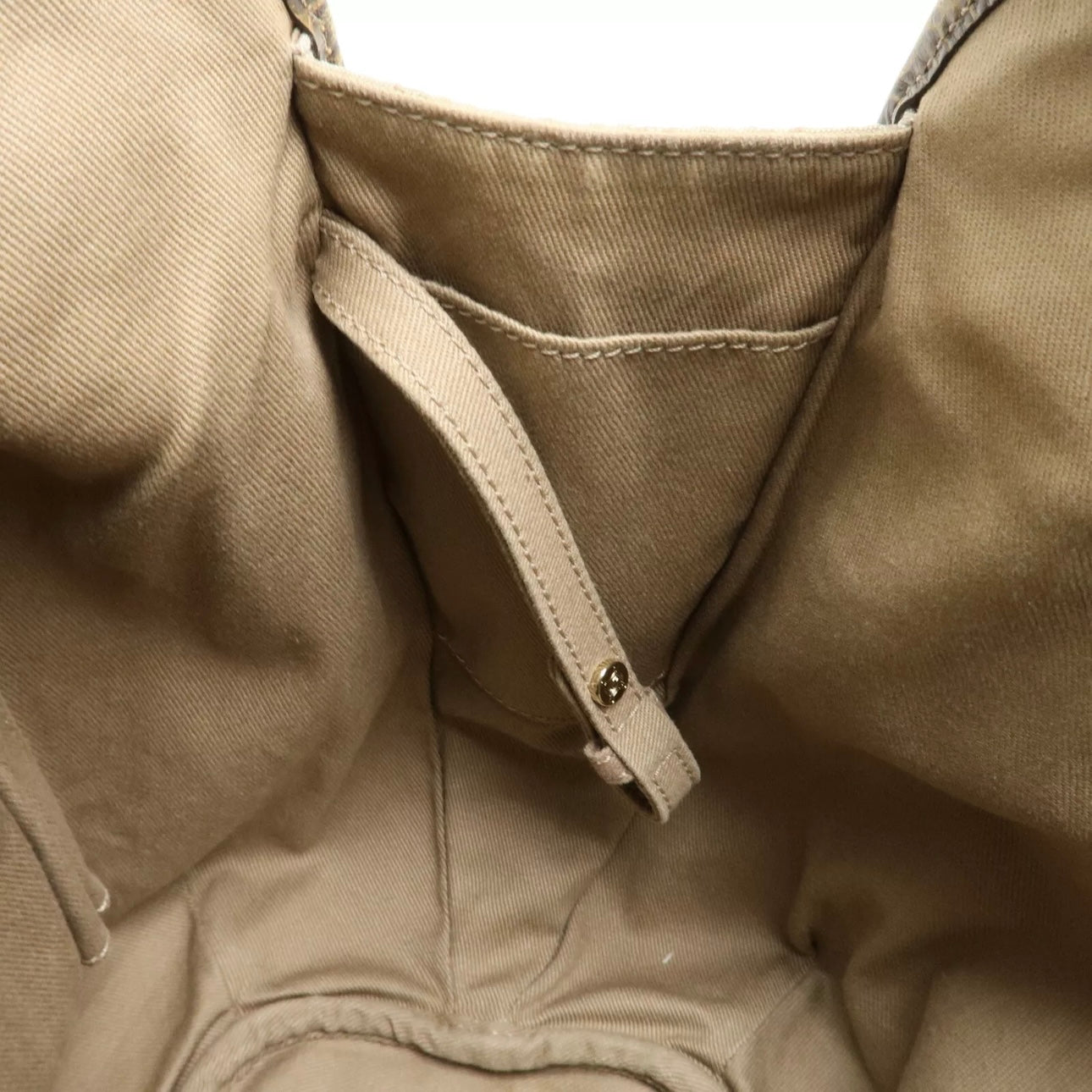 CELINE Macadam Bitter Sweet Canvas Leather Tote Bag - Beige Khaki, Canvas, Leather