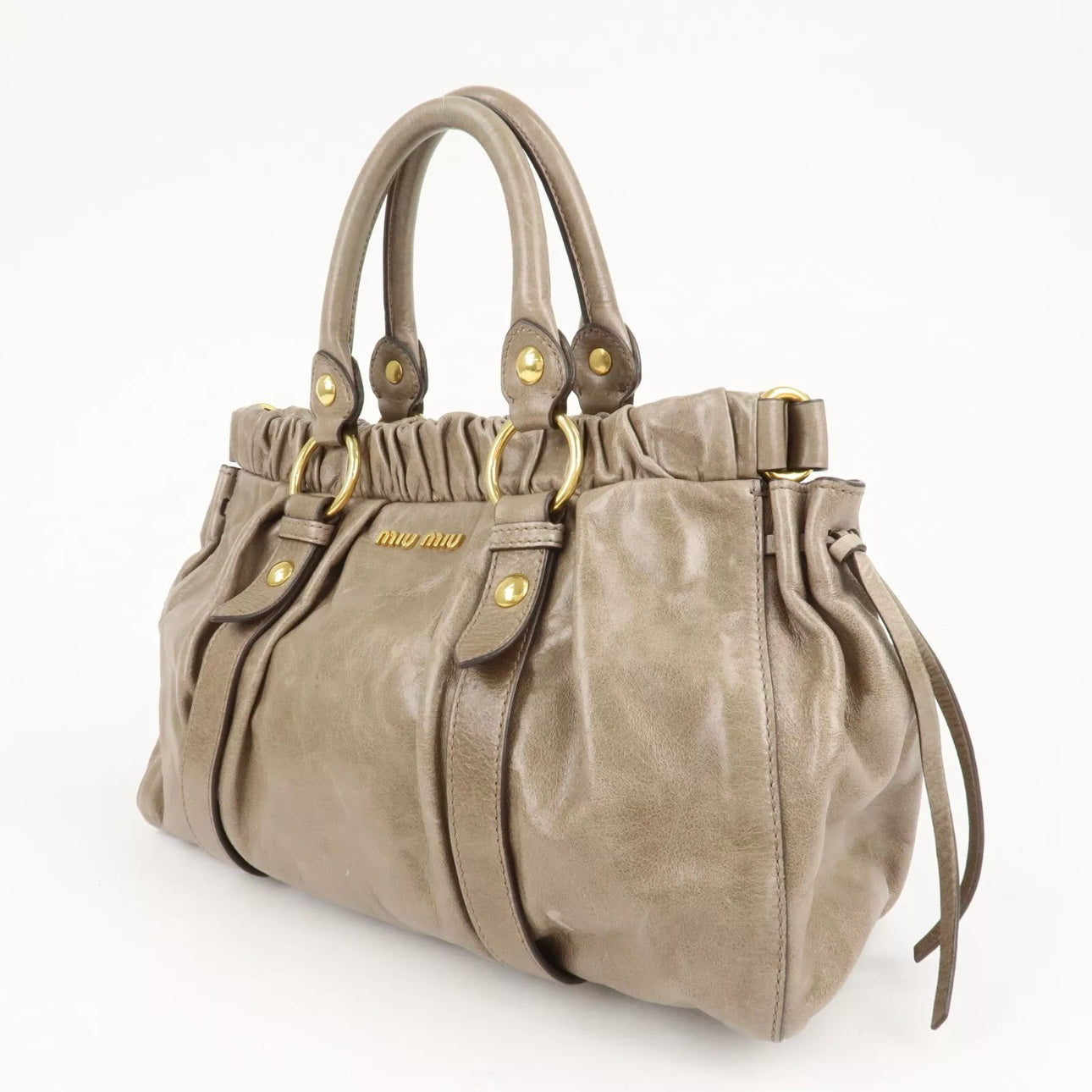 MIU MIU Leather Hand & Shoulder Bag