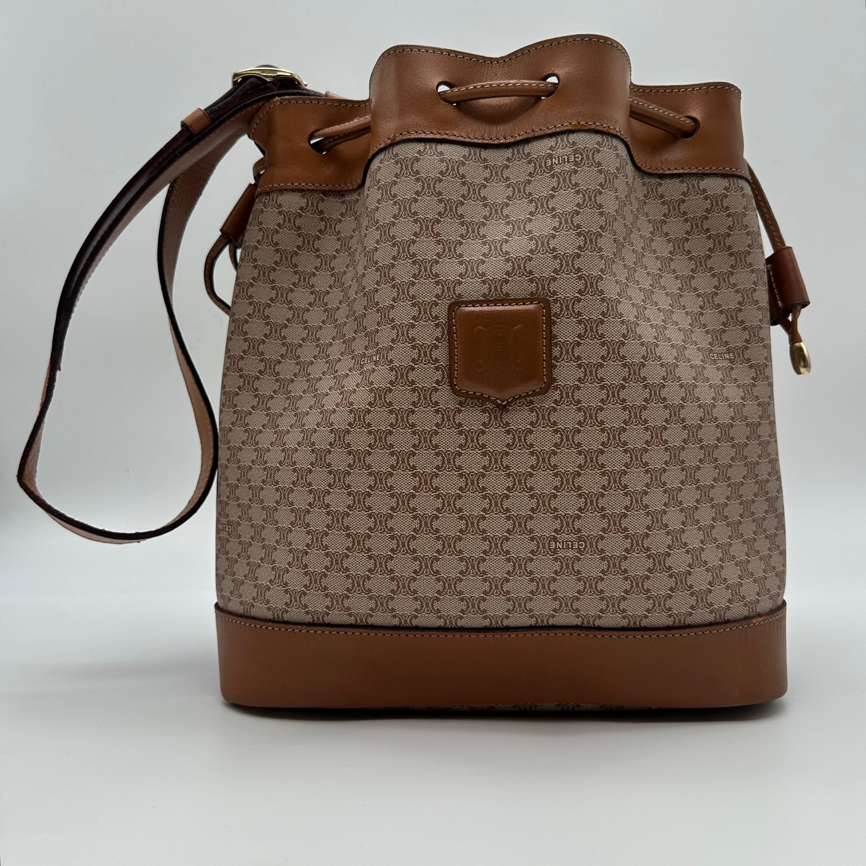 Celine Macadam Shoulder Bucket bag