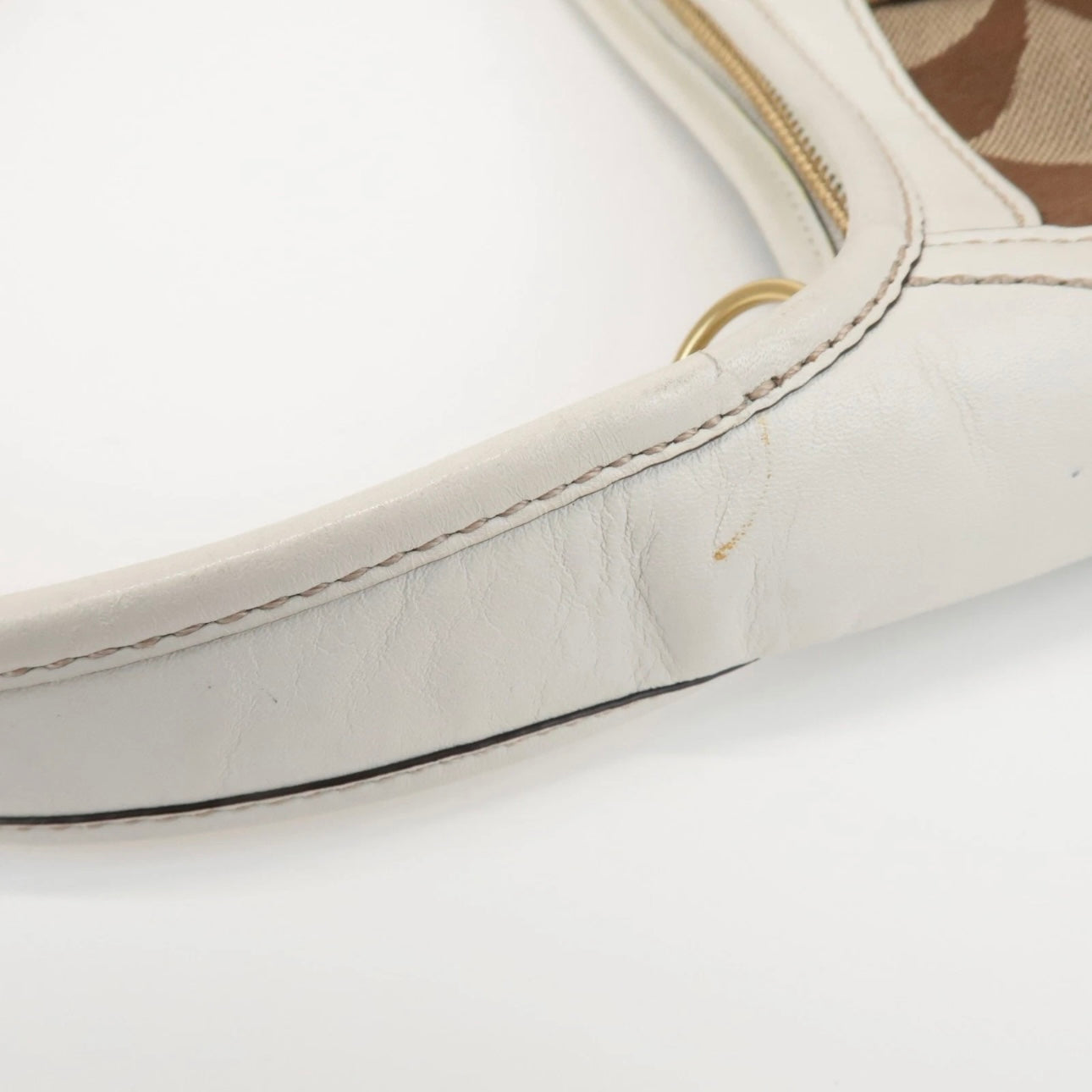 COACH Signature Canvas Leather Shoulder Bag