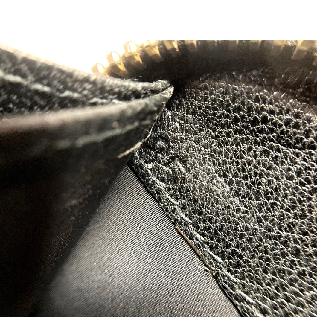 MIU MIU VINTAGE ZIP AROUND EMBOSSED LEATHER LONG WALLET