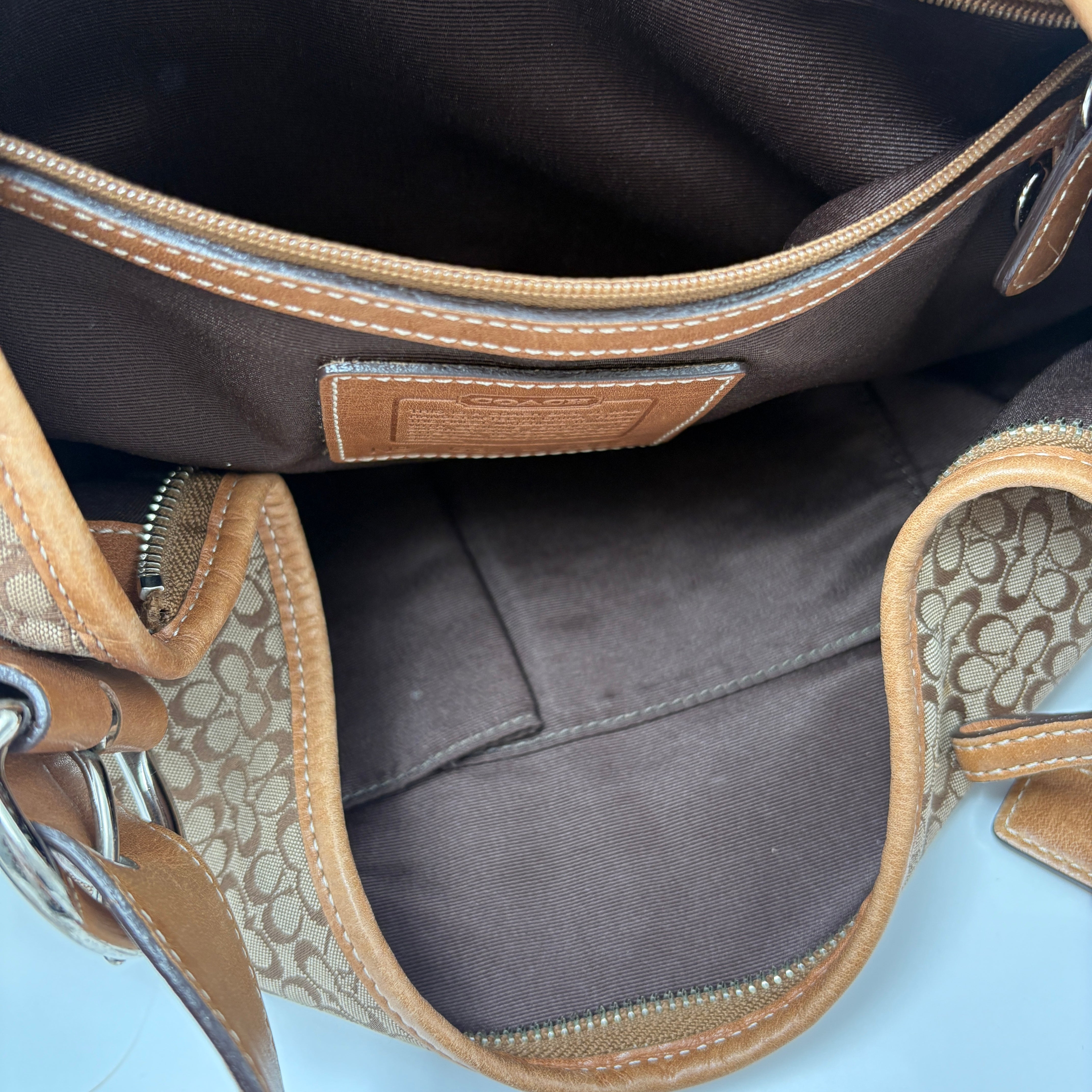 Coach Signature brown bag