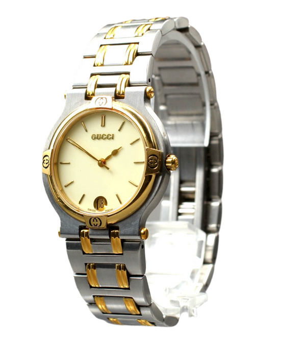 Gucci 9000M Wristwatch - Ivory, Stainless Steel