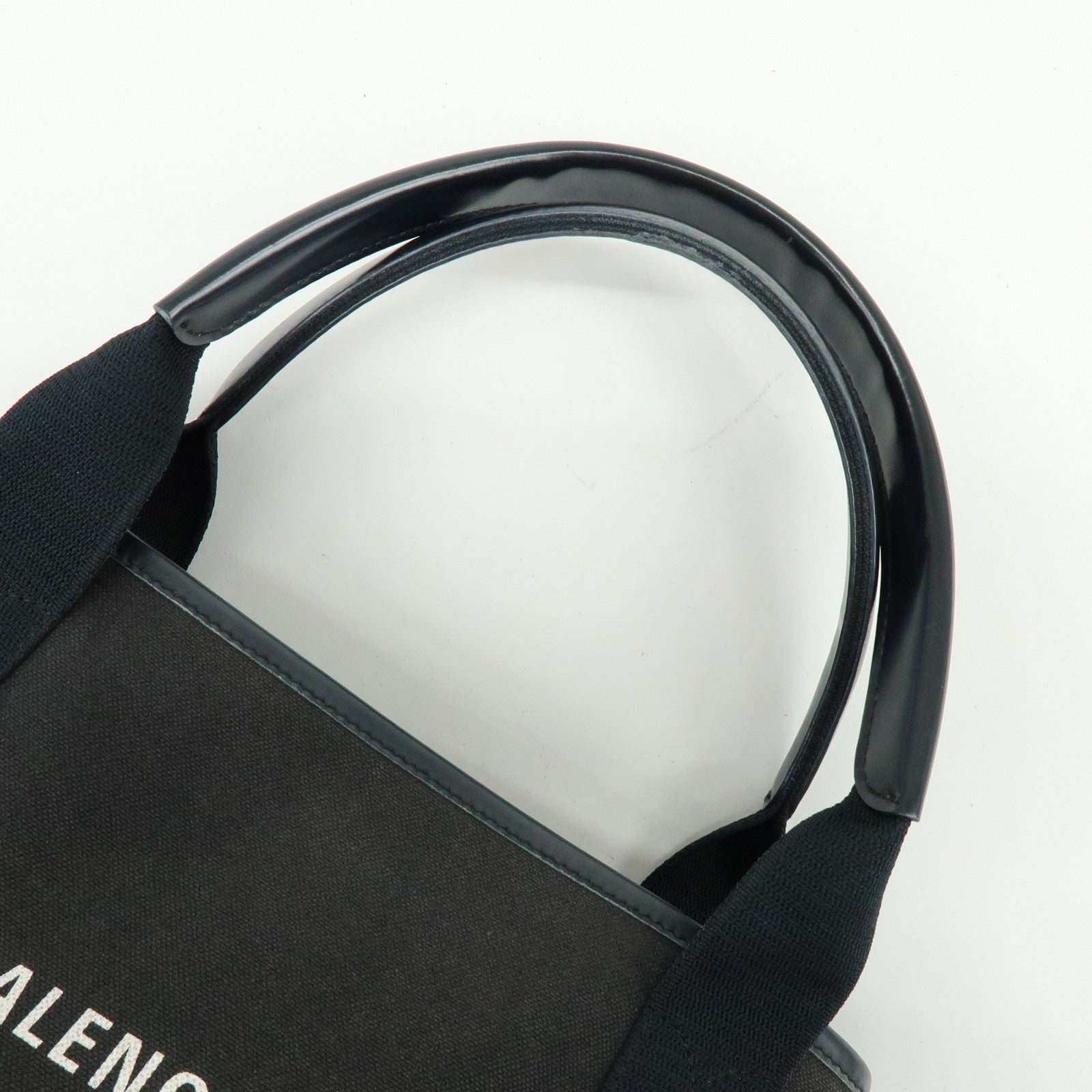 Balenciaga Tote Bag - Black, Canvas, Leather- מגיע עם הארנק