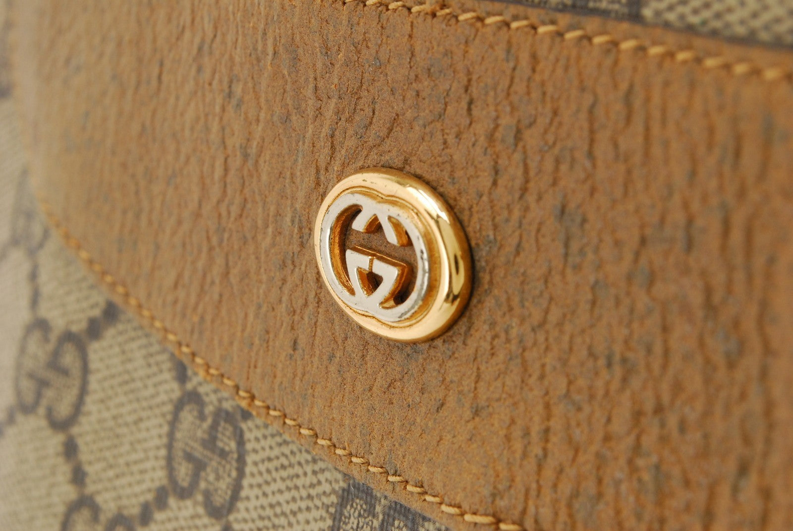 Gucci Vintage GG Supreme Shoulder Bag - Brown, PVC Leather