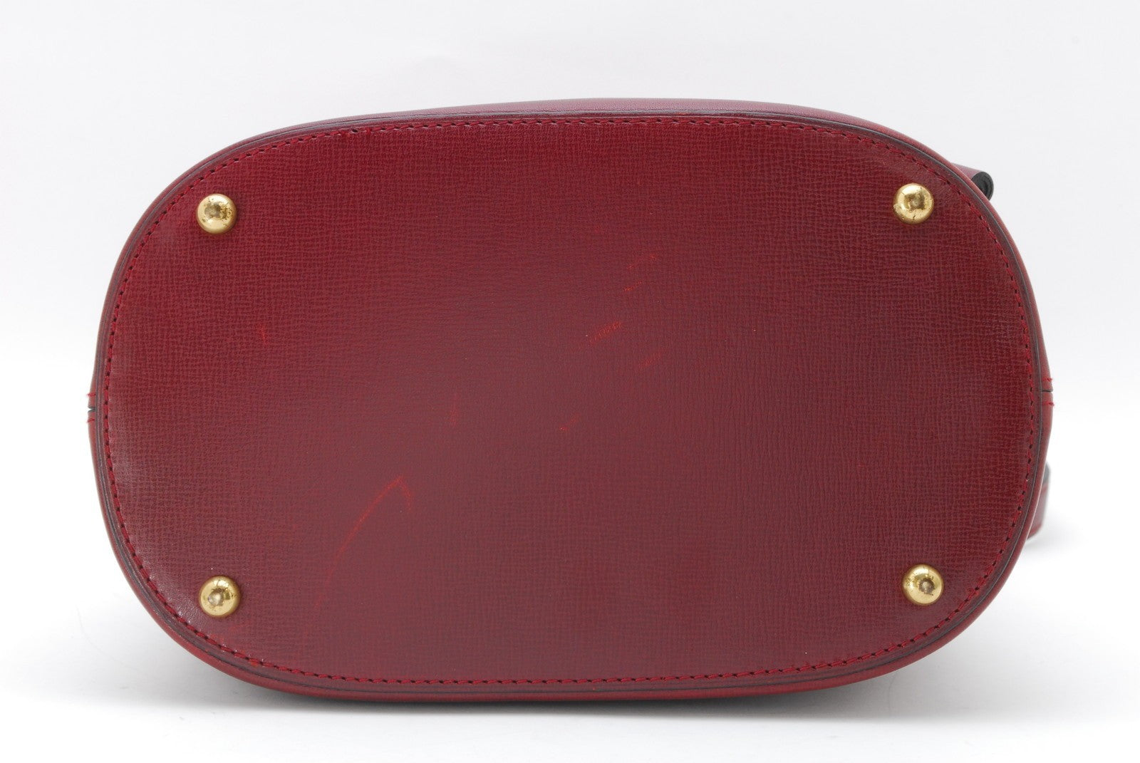 Cartier Must de Cartier Drawstring Shoulder Bag - Red, Leather