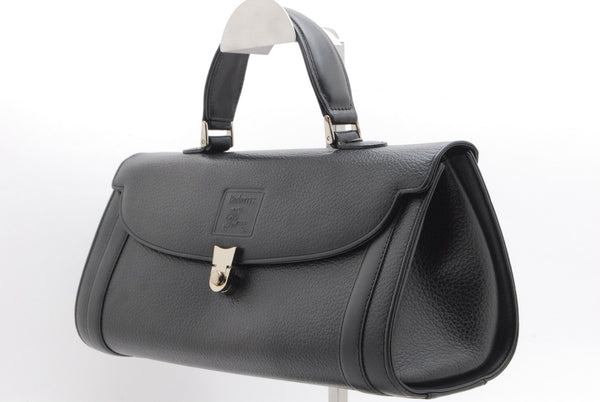 Burberry Nova Check Vintage Hand Tote - Black, Leather