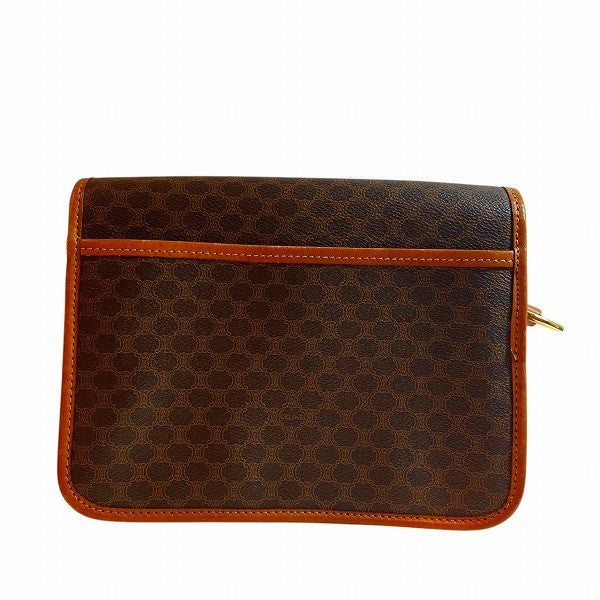 Celine Macadam Pattern Shoulder Bag - Brown, PVC x Leather