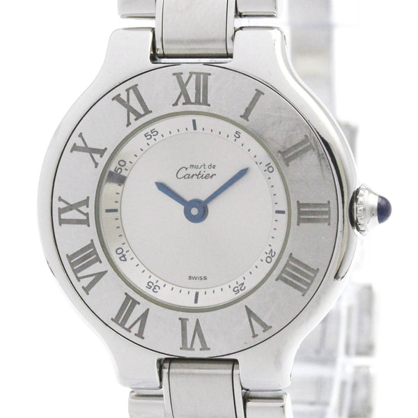 Cartier Must 21 Wristwatch - Silver, Stainless Steel