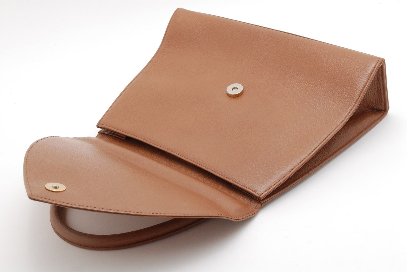 Saint Laurent Yves Saint Laurent Hand Bag - Brown, Leather
