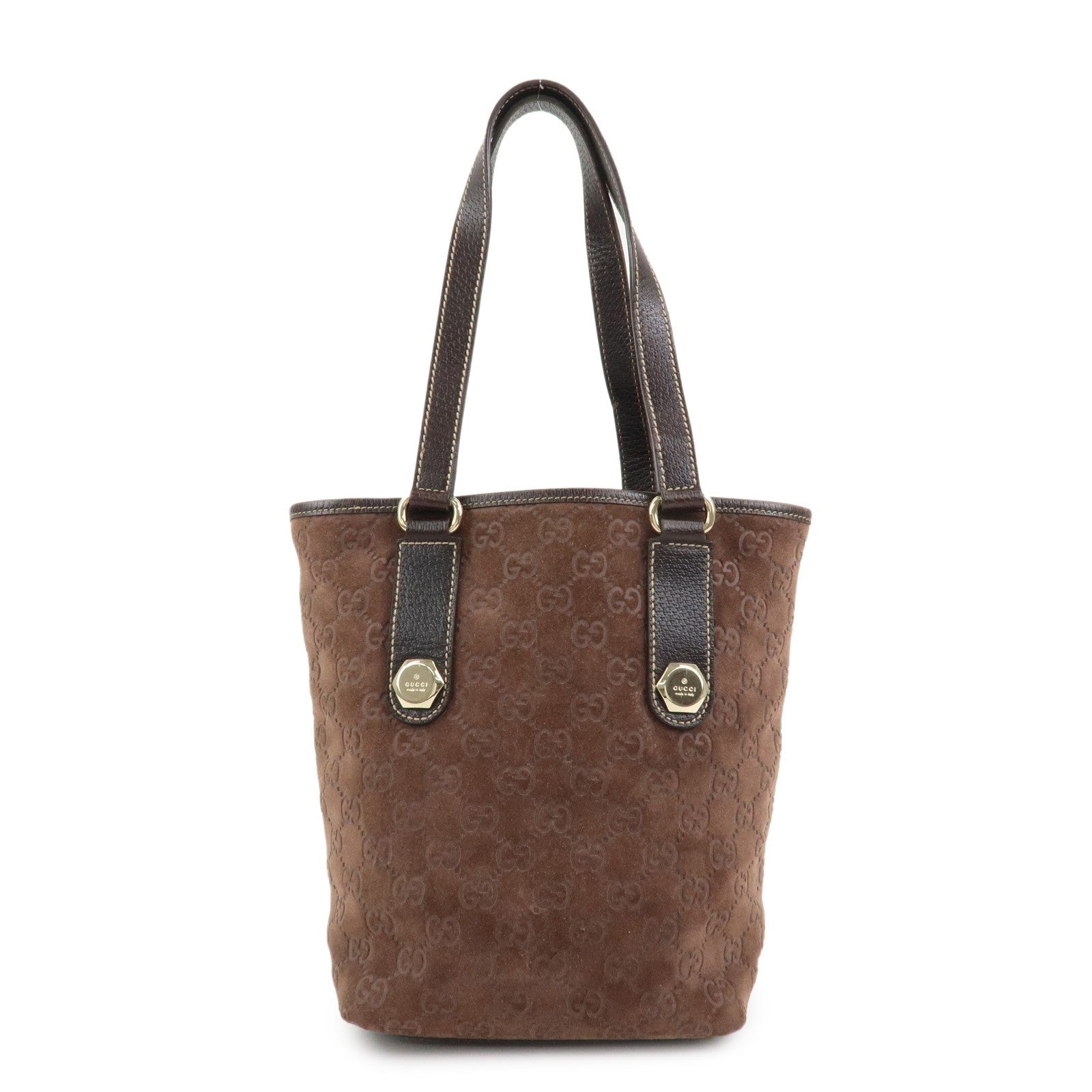 Gucci Tote Bag - Brown, Suede Leather