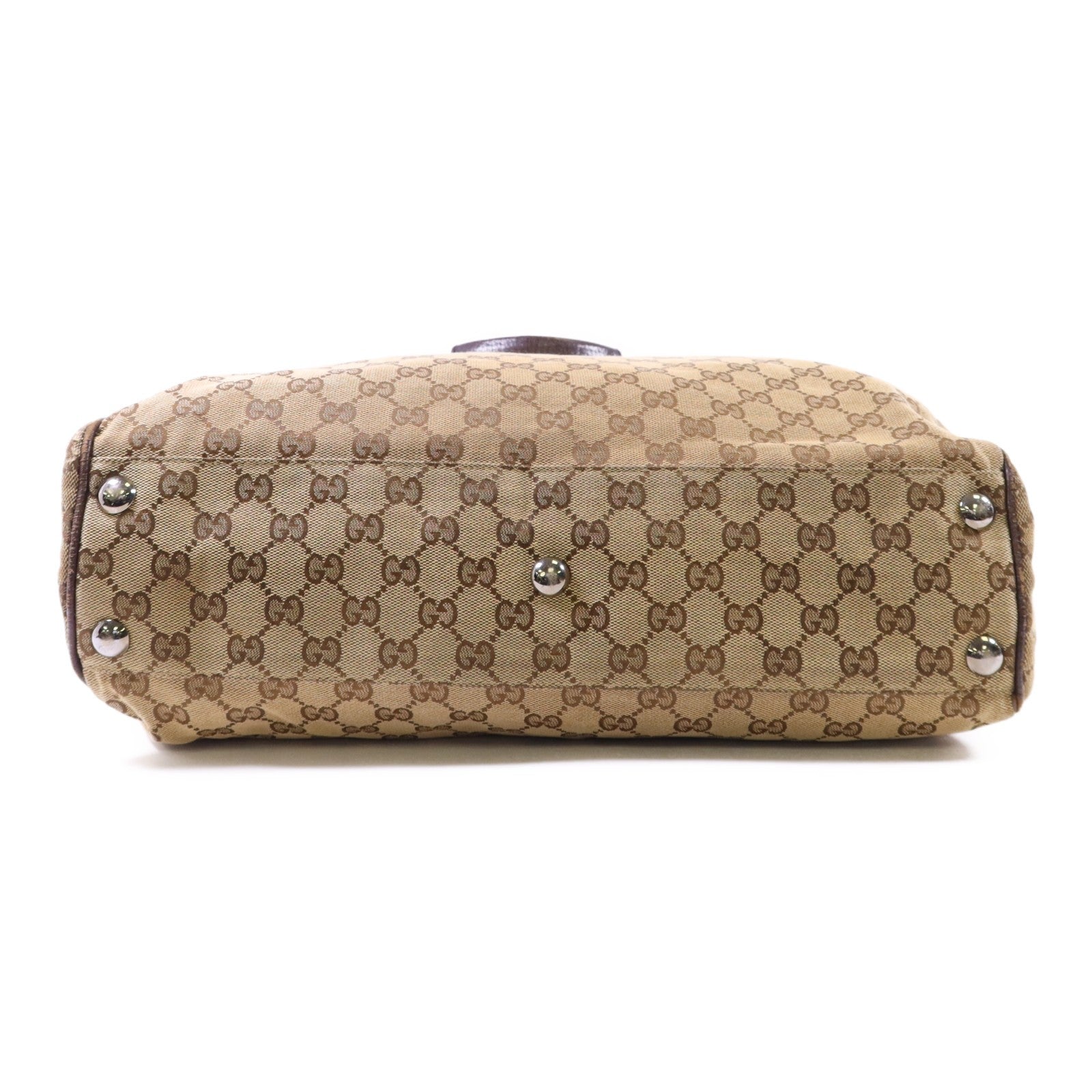 Gucci GG SHW Tote Bag - Brown, Canvas 