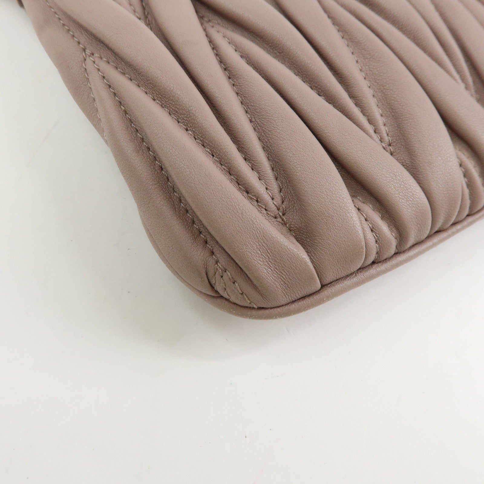 Miu Miu Handbag - Pink Beige, Nappa Leather