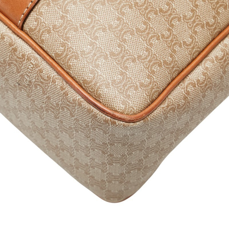 Celine Macadam Handbag Tote Bag - Beige Brown, PVC Leather