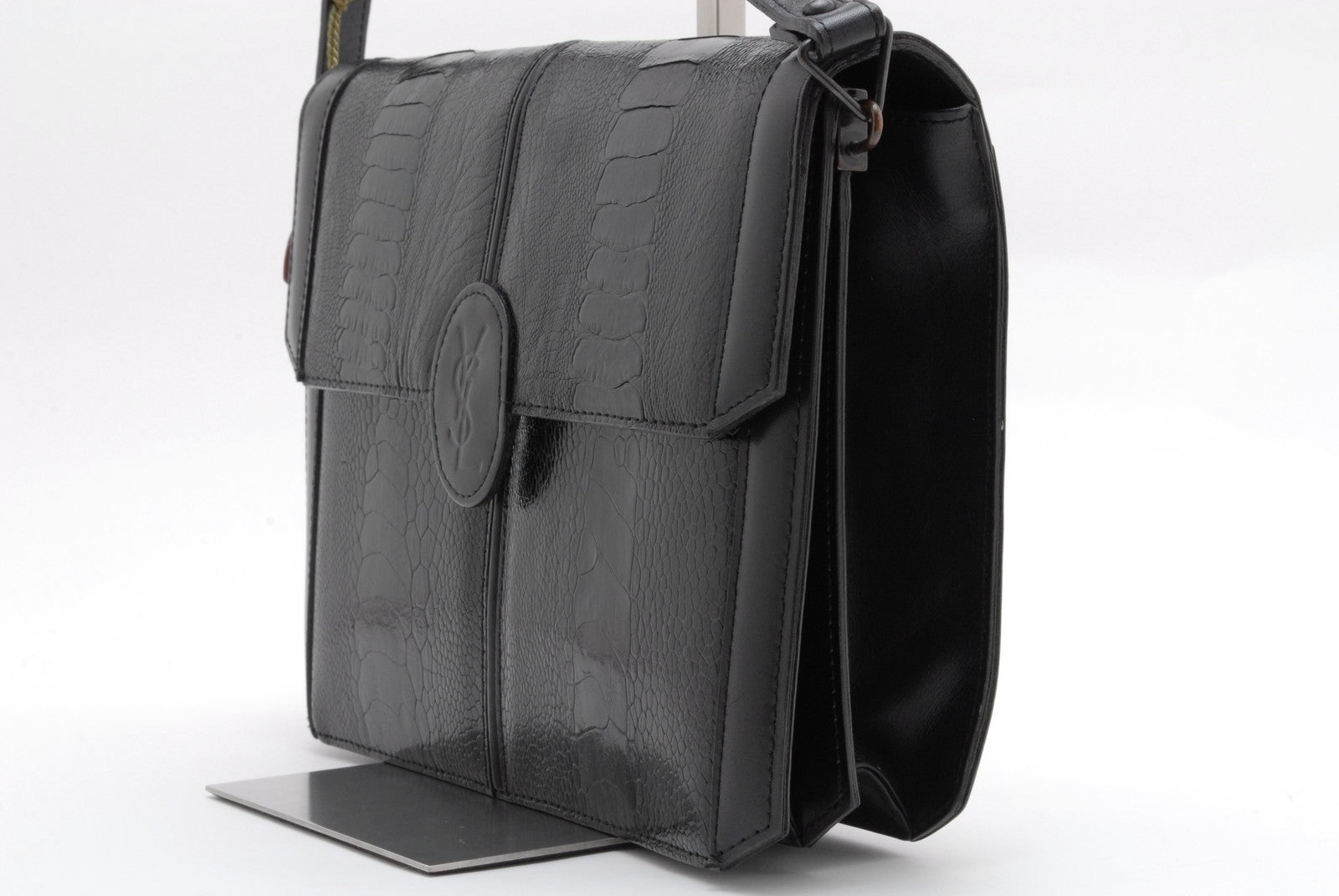 Saint Laurent YSL Envelope Shoulder Bag - Black, Leather