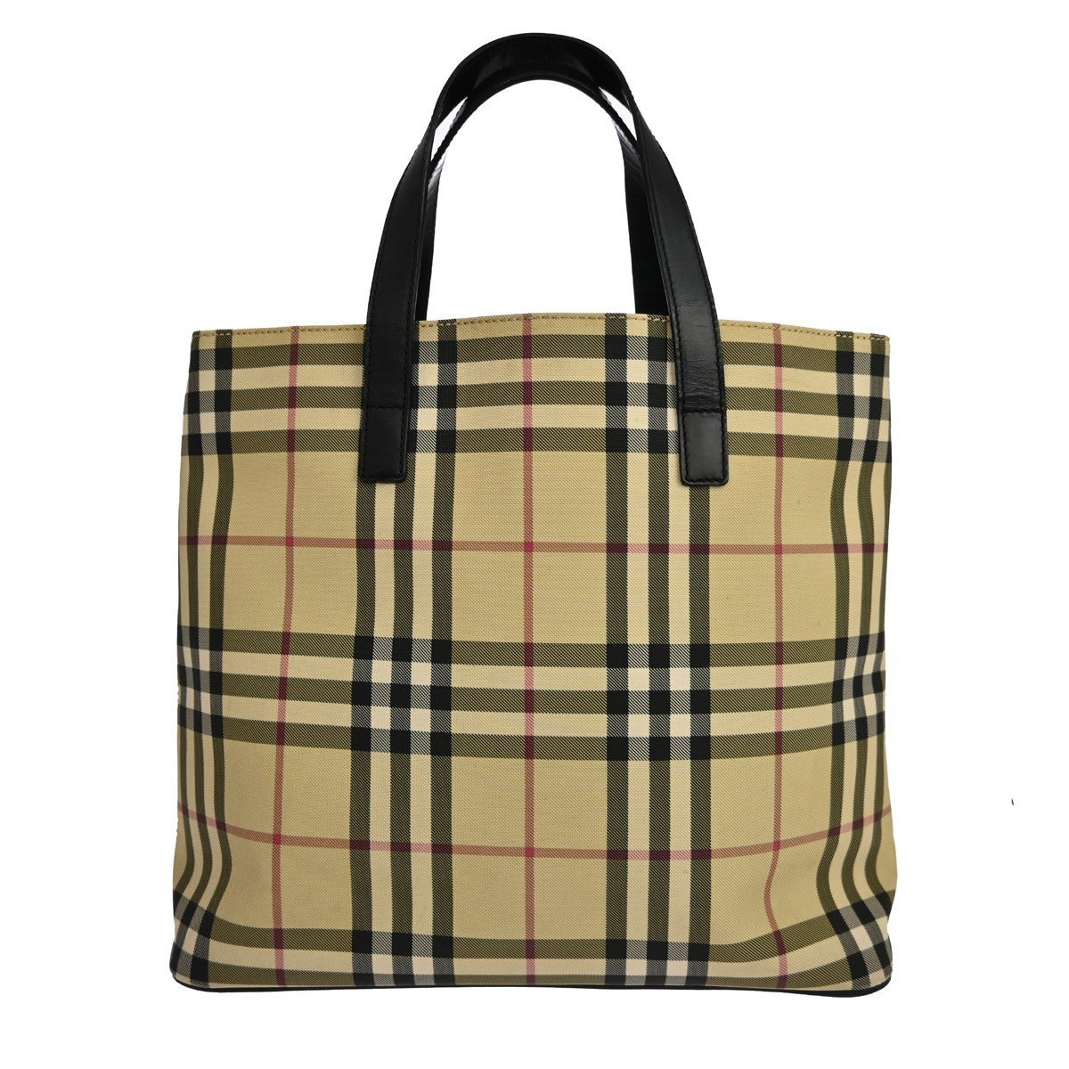 Burberry Tote Bag - Beige, Leather, PVC