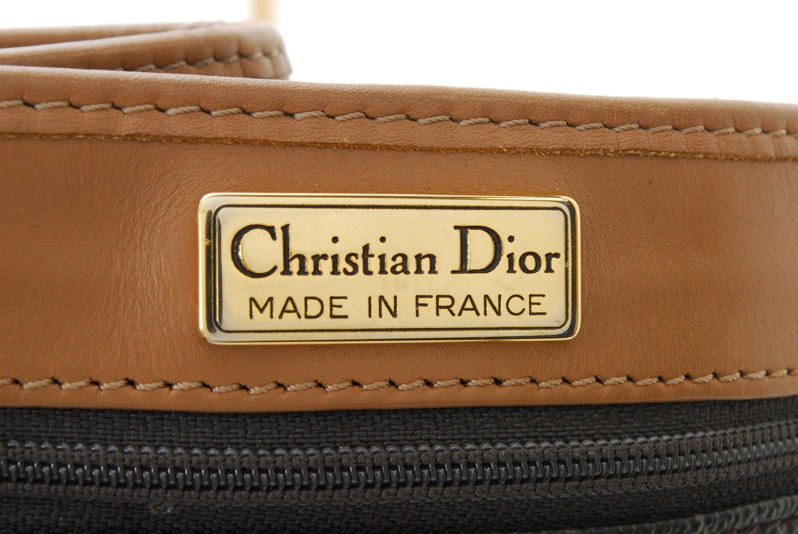 Dior Honeycomb Drawstring Shoulder Bag - Black Brown, Canvas Leather