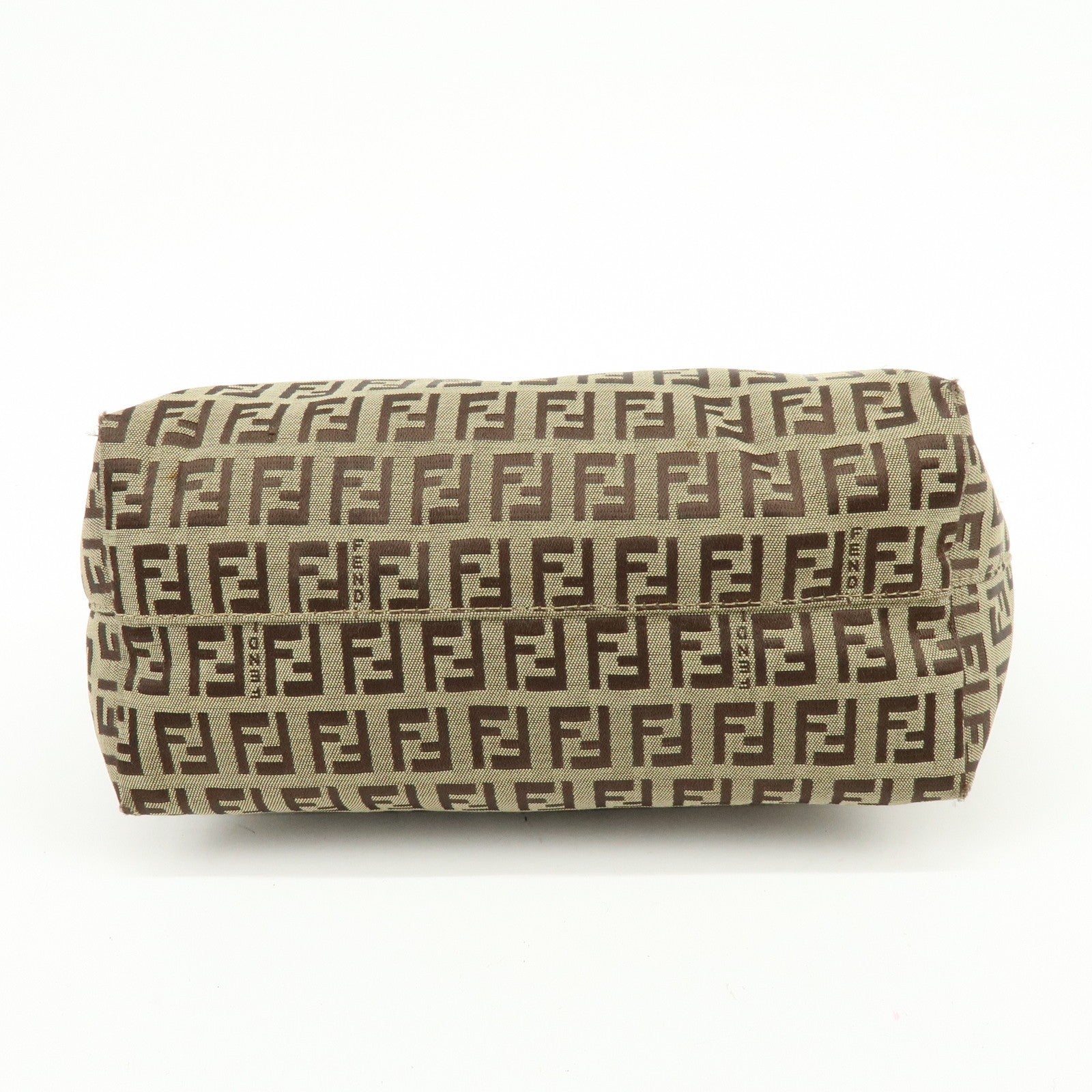 Fendi Zucchino Tote Bag - Brown, Canvas, Leather