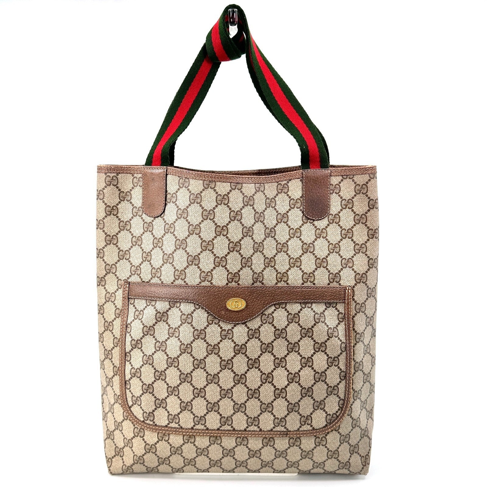 Gucci Sherry Tote Bag - Brown, Leather/PVC