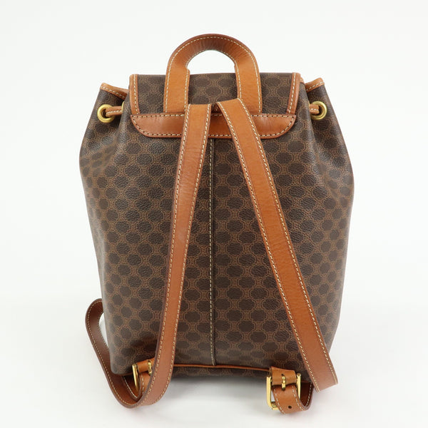 Celine Macadam Backpack - Brown, PVC Coated Canvas and Leather