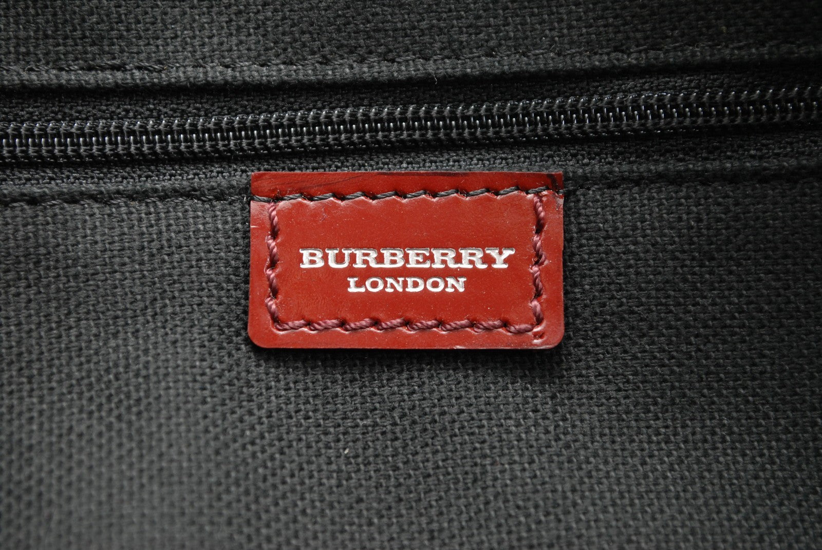Burberry Nova Shoulder Bag - Red, Leather and PVC Canvas