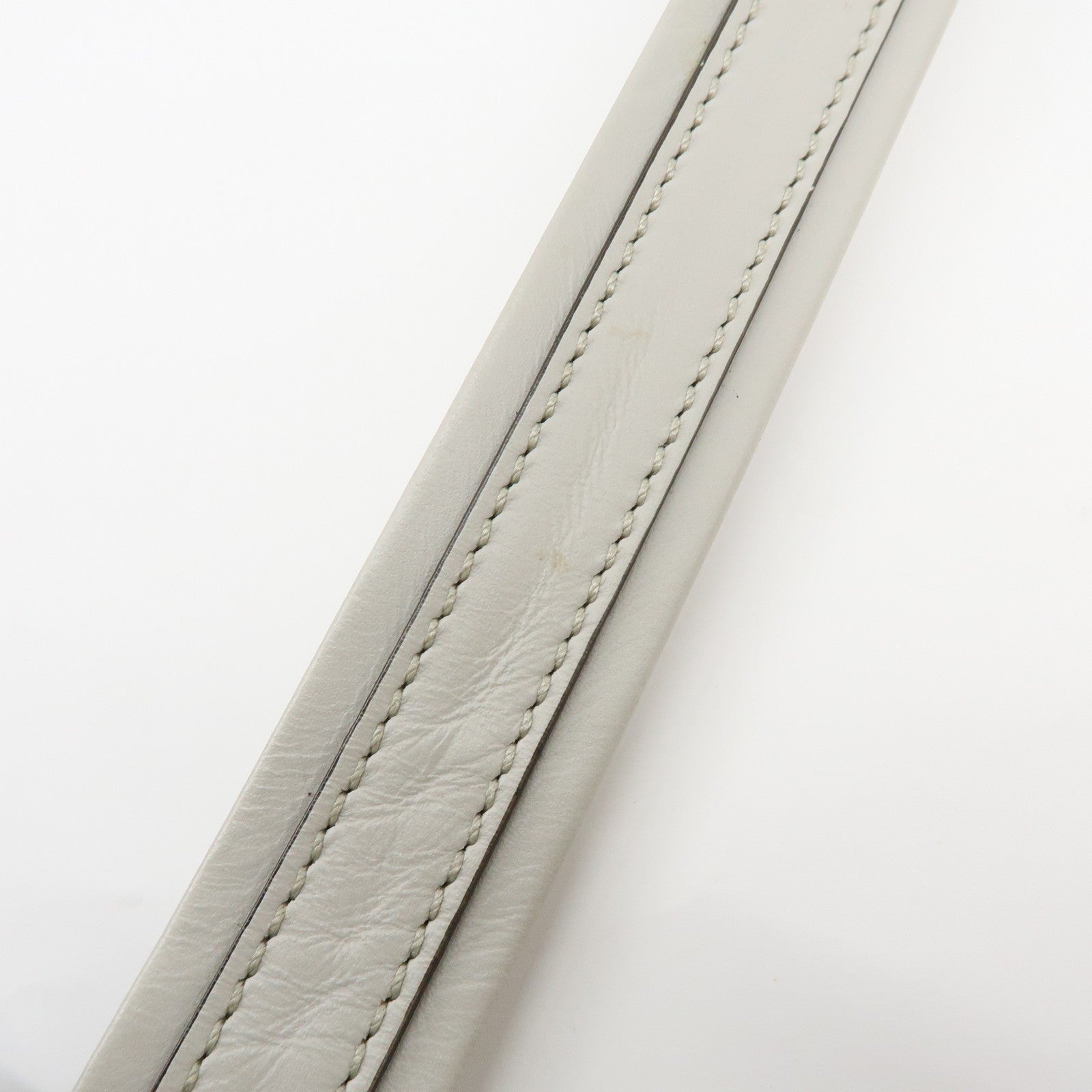 Fendi Logo Shoulder Bag - Light Grey, Leather